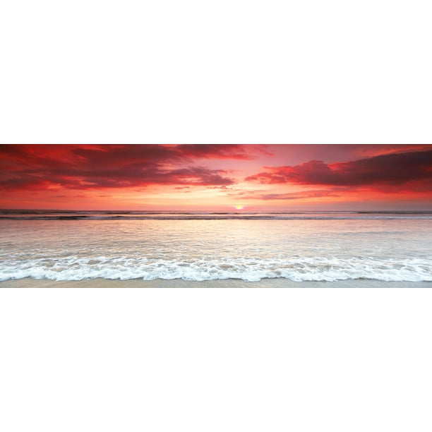 Sunset Sea Cloud Beach 5 Piece Canvas Wall Art Poster Print Home Decor Sunset Sea Cloud Beach 5 Piece Canvas Wall Art Poster Print Home Decor